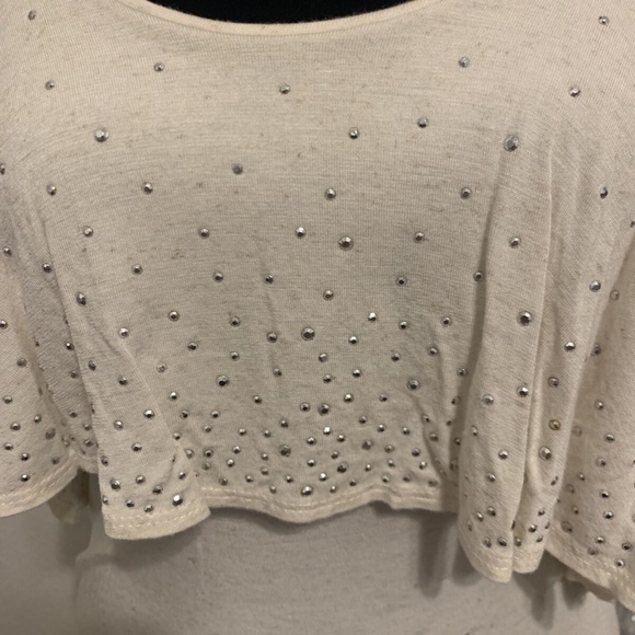 Vintage d'Closet Women's XS Spaghetti Strap Cotton Slip Sparkle Top Dress - Picture 7 of 11